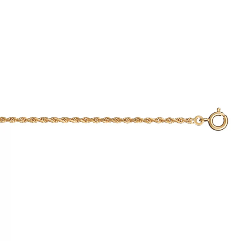 Sautoir maille corde 70 cm – Plaqué or | Azuline