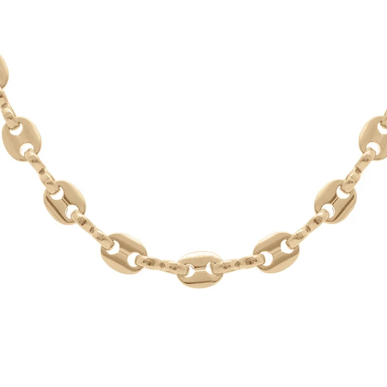 Collier long grain de cafe 50 cm – Plaqué or | Azuline