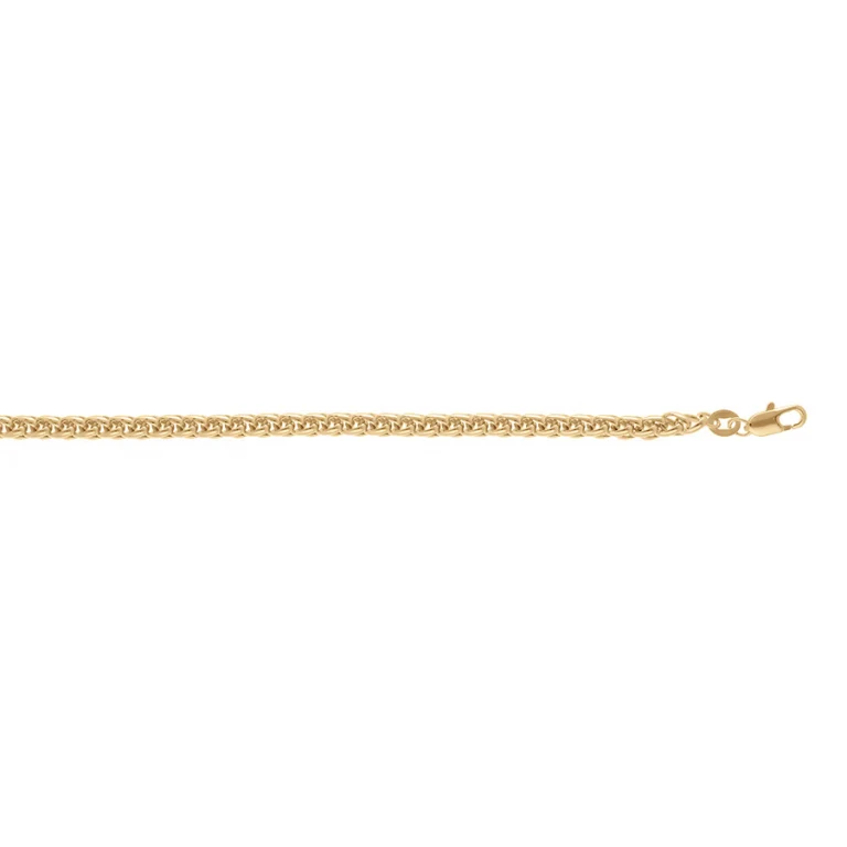 Collier long maille palmier 50 cm – Plaqué or | Azuline