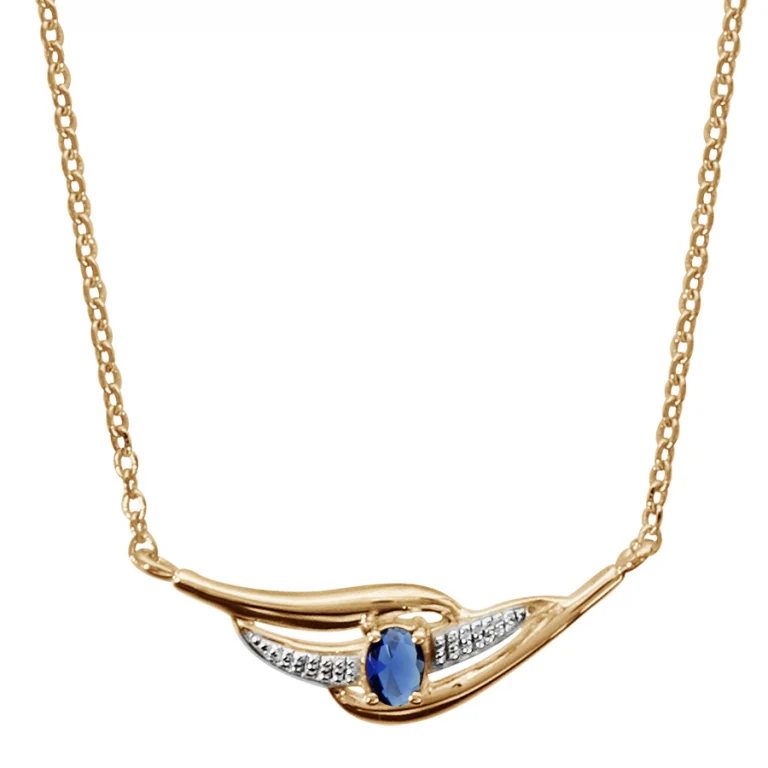 Collier pierre bleue – Plaqué or | Azuline