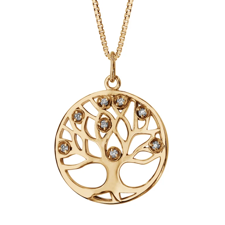 Collier rond à synthétique blanche – Plaqué or | Azuline