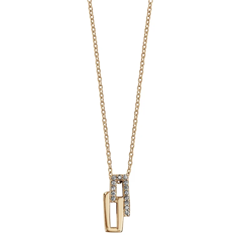 Collier rectangles – Plaqué or | Azuline
