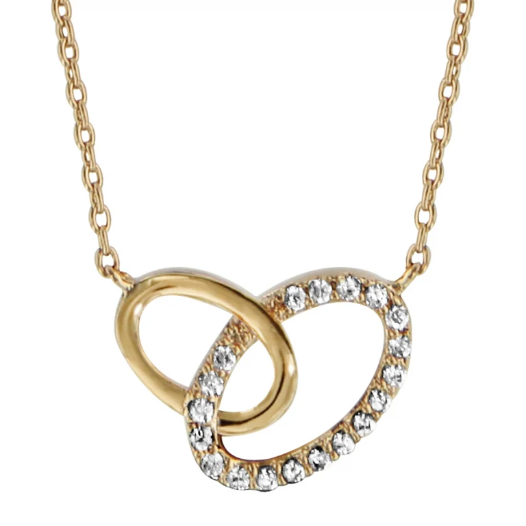 Collier ovales entremelés – Plaqué or | Azuline