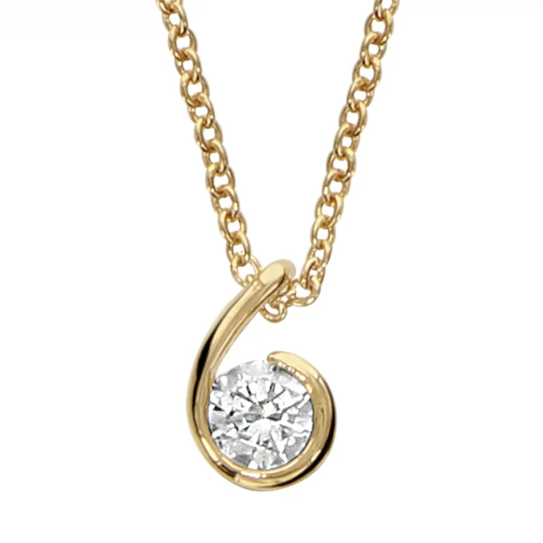 Collier virgule – Plaqué or | Azuline