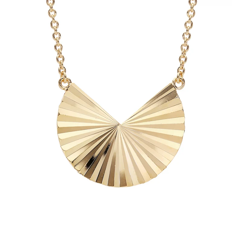 Collier forme géométrique diamanté – Plaqué or | Azuline