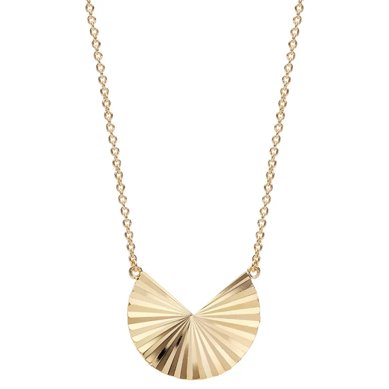 Collier forme géométrique diamanté – Plaqué or | Azuline