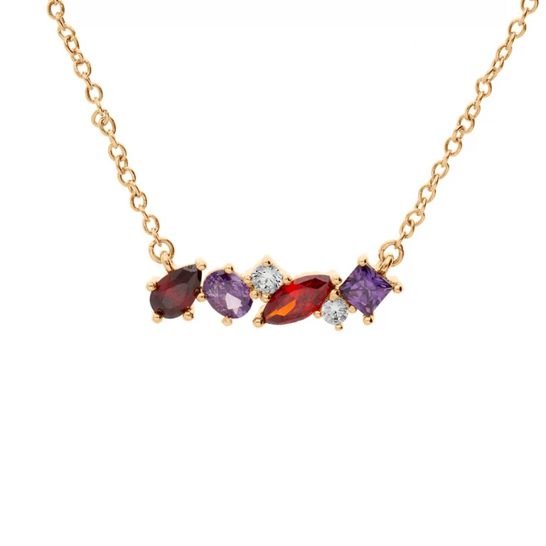 Collier multi couleurs – Plaqué or | Azuline