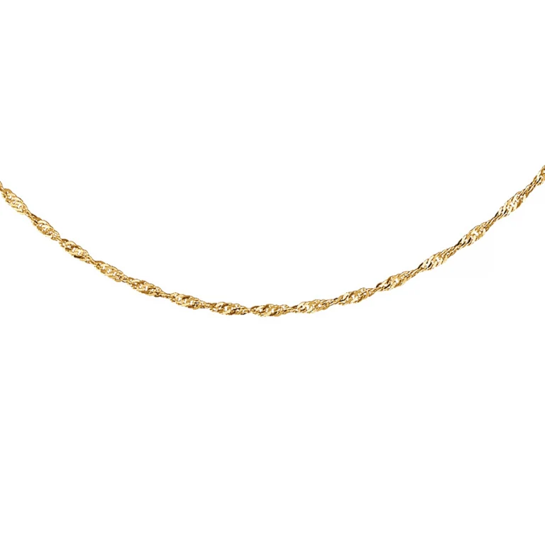 Collier ras de cou singapour 40 cm – Plaqué or | Azuline