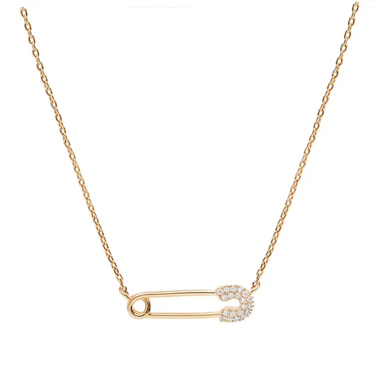 Collier epingle – Plaqué or | Azuline