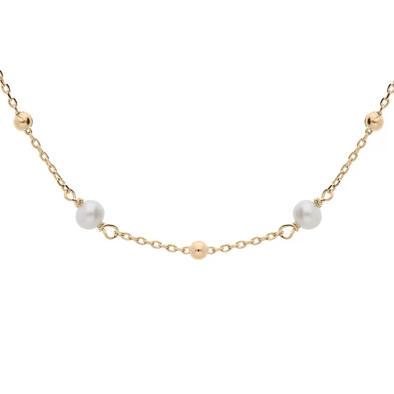 Collier sept perles de culture d’eau douce – Plaqué or | Azuline