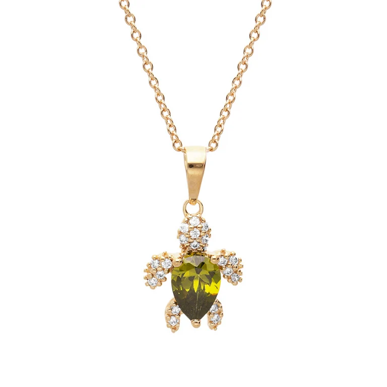 Collier tortue – Plaqué or | Azuline