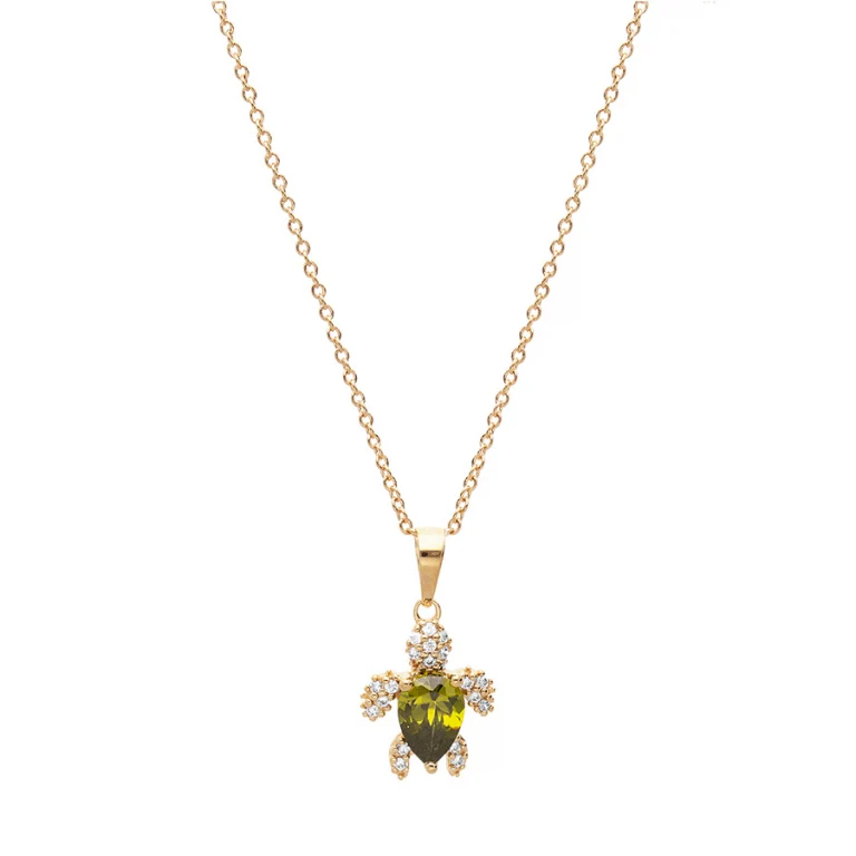 Collier tortue – Plaqué or | Azuline