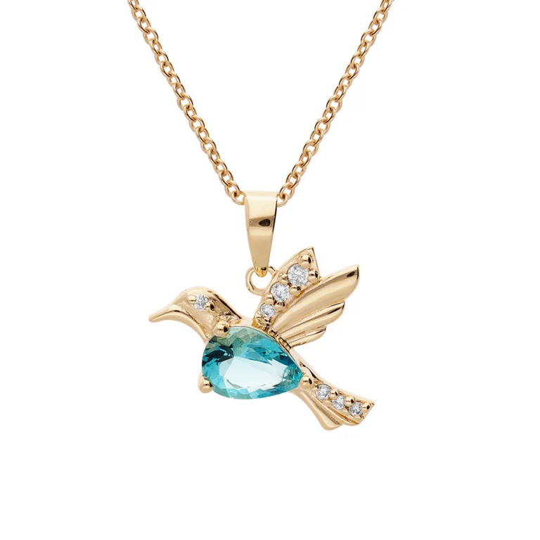 Collier oiseau – Plaqué or | Azuline