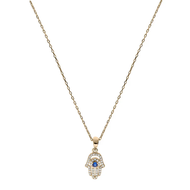 Collier main de Fatma – Plaqué or | Azuline