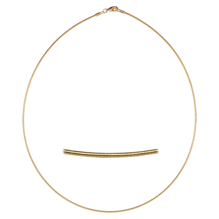 Collier omega ronde – Plaqué or | Azuline