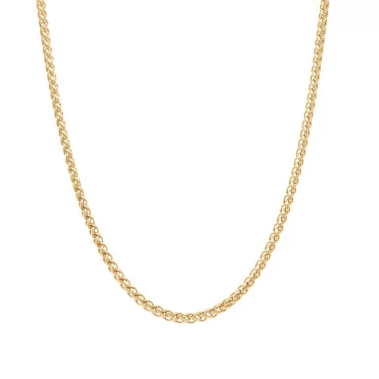 Collier maille palmier 42 cm – Plaqué or | Azuline