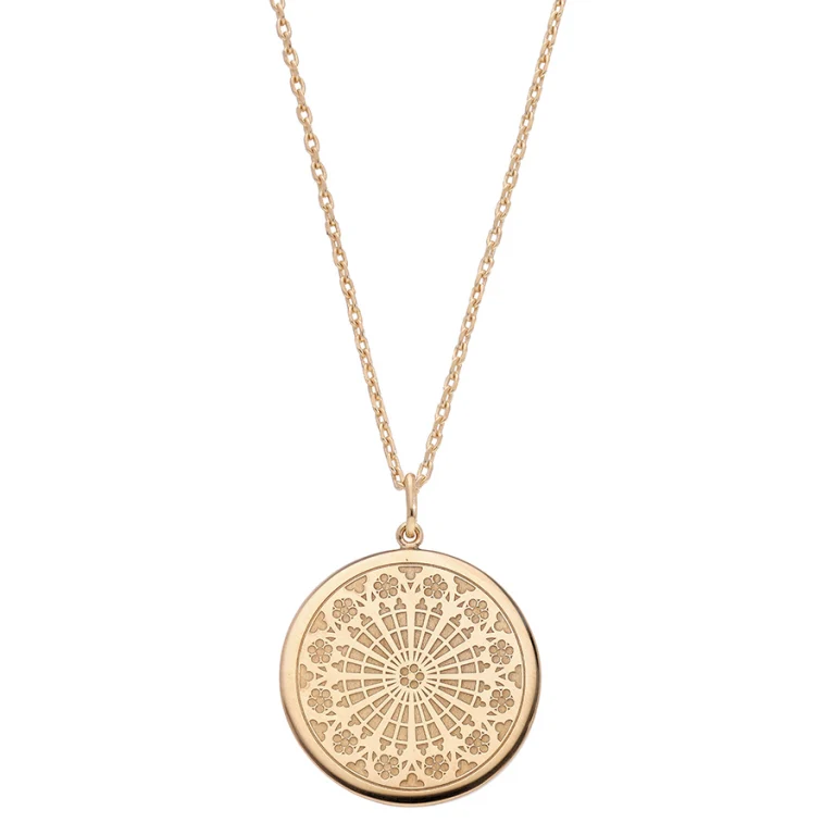 Collier rosace – Plaqué or | Azuline