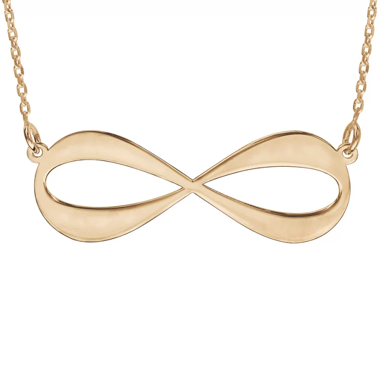 Collier infini satiné – Plaqué or | Azuline