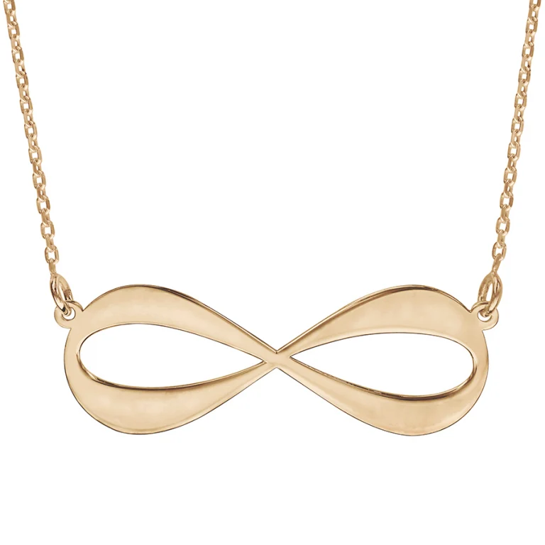 Collier infini satiné – Plaqué or | Azuline