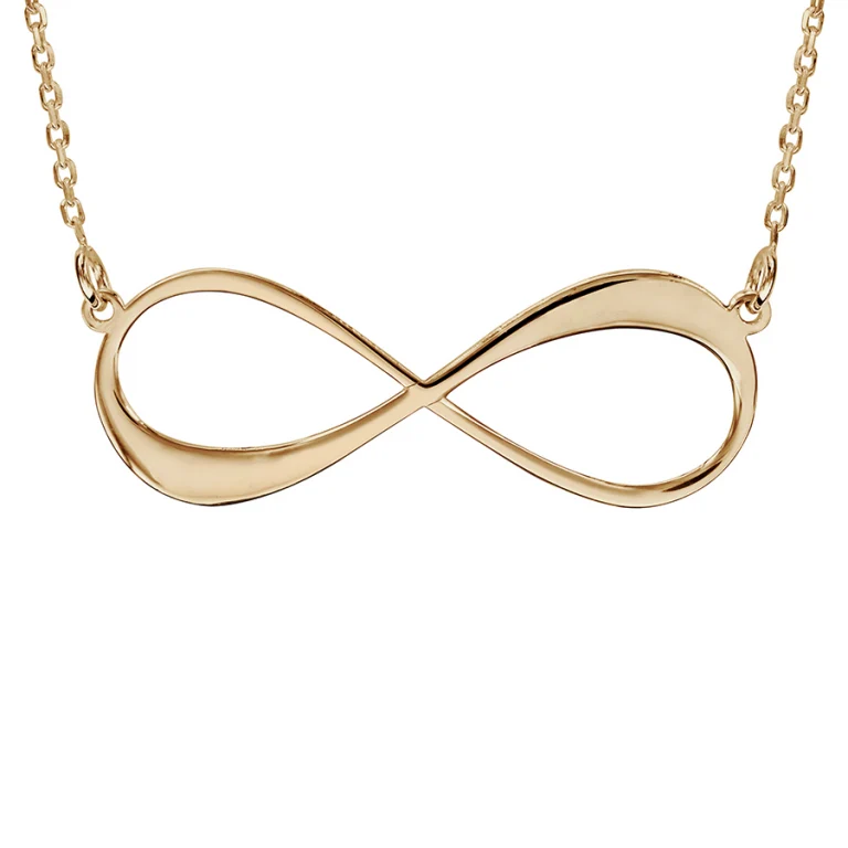 Collier infini gravé – Plaqué or | Azuline