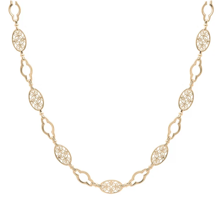 Collier filigrane ajouré – Plaqué or | Azuline