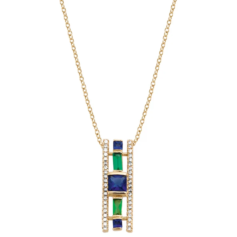 Collier géométrique – Plaqué or | Azuline