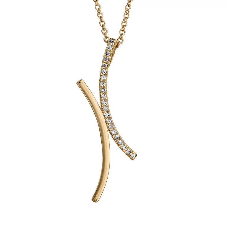 Collier croisé – Plaqué or | Azuline