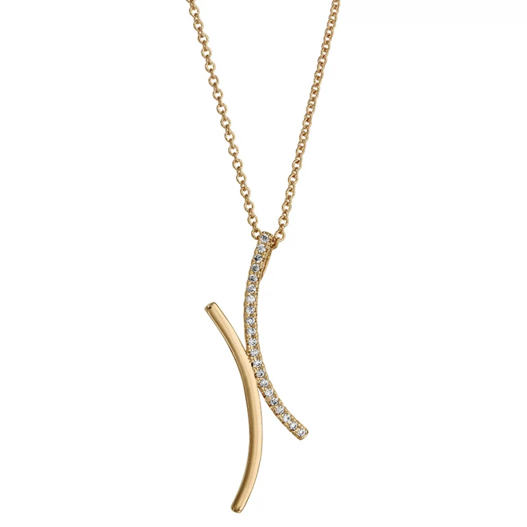 Collier croisé – Plaqué or | Azuline