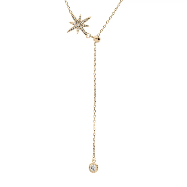 Collier ras de cou étoile 36 cm – Plaqué or | Azuline