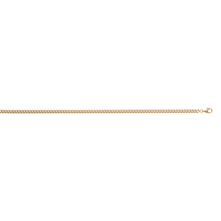 Collier long gourmette 50 cm – Plaqué or | Azuline