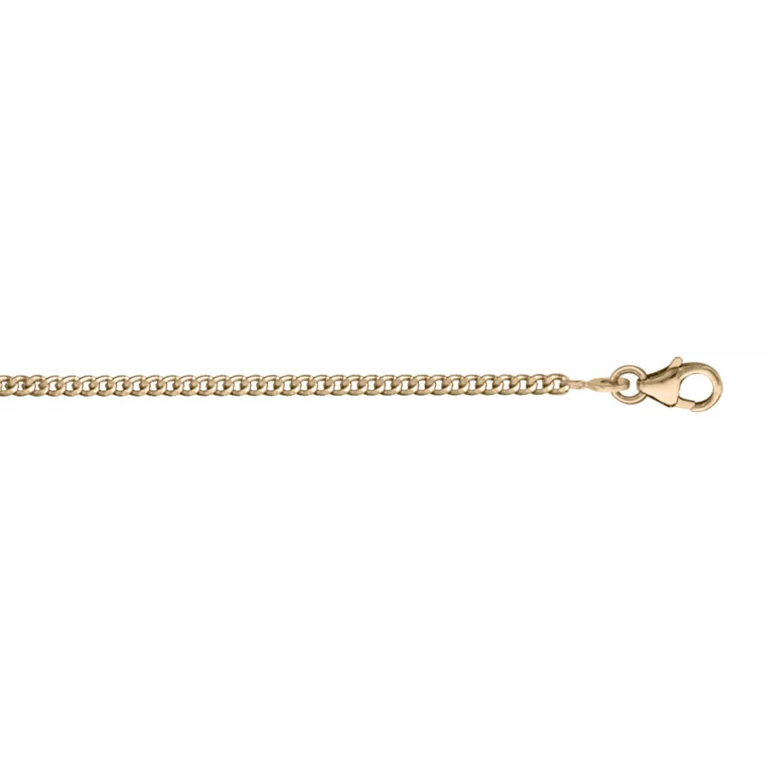 Collier maille gourmette fine 2,1 mm – Plaqué or | Azuline