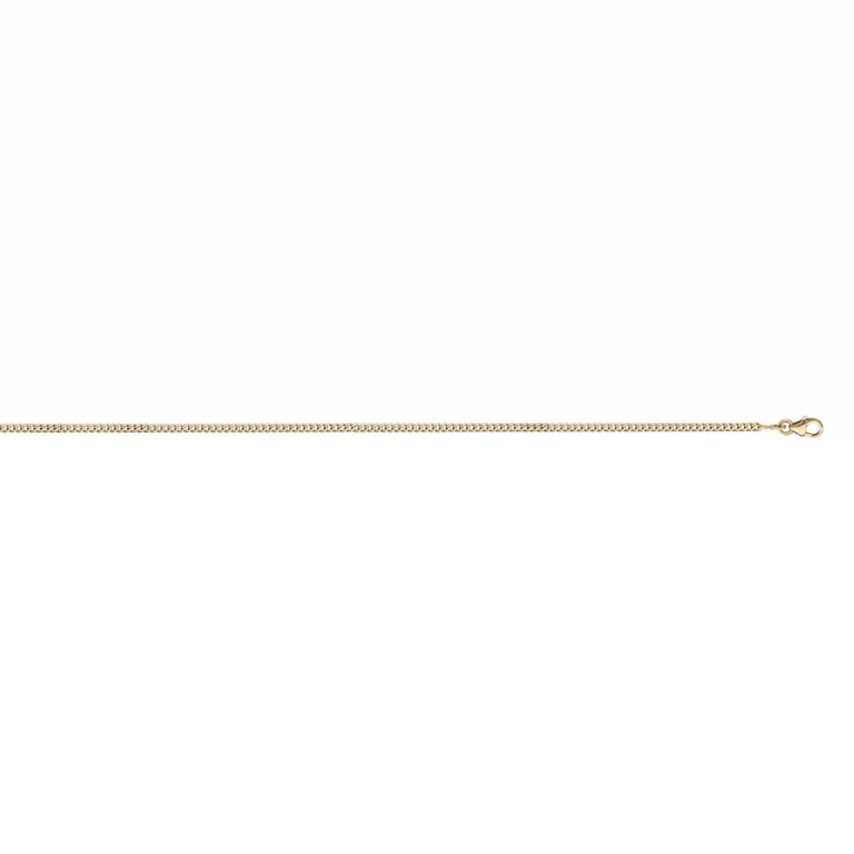 Collier maille gourmette fine 2,1 mm – Plaqué or | Azuline