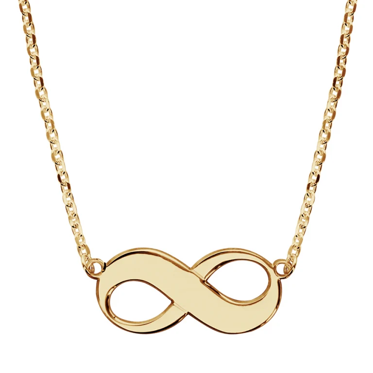Collier infini lisse à graver – Plaqué or | Azuline