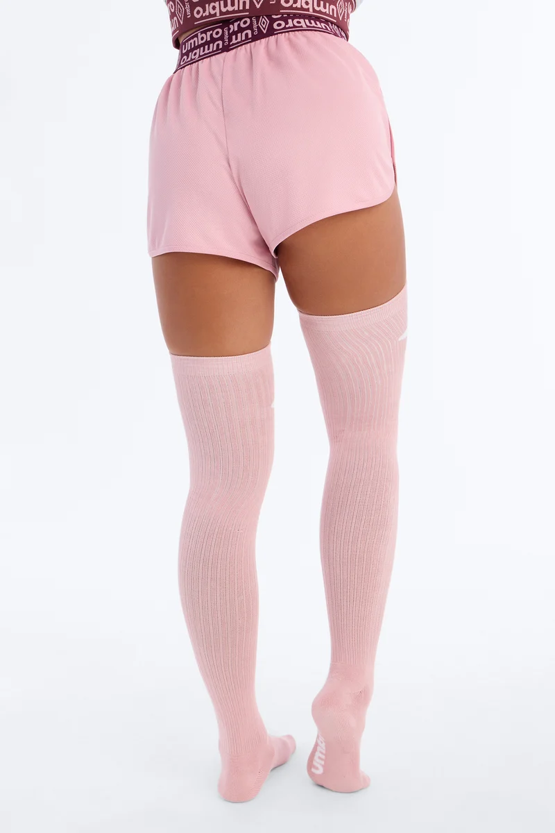Umbro Womens Tall Crew Sock - Pink