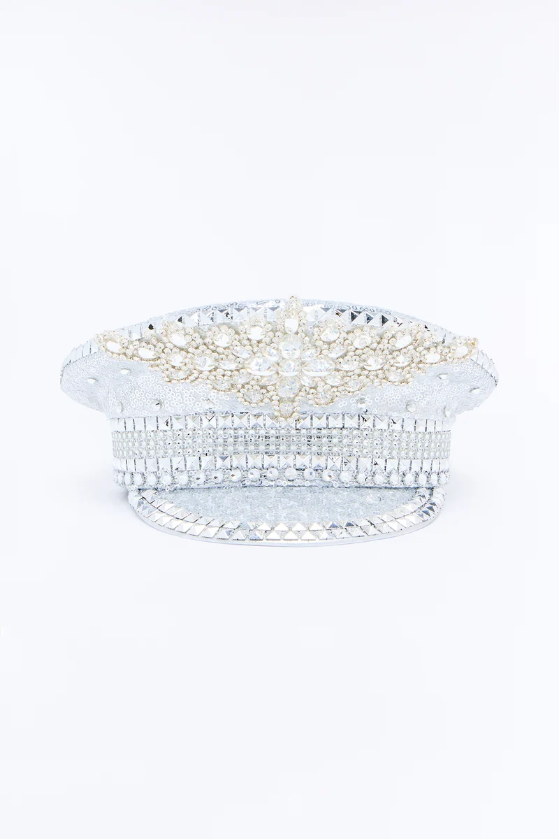 Hot Desert Captain Hat - Silver