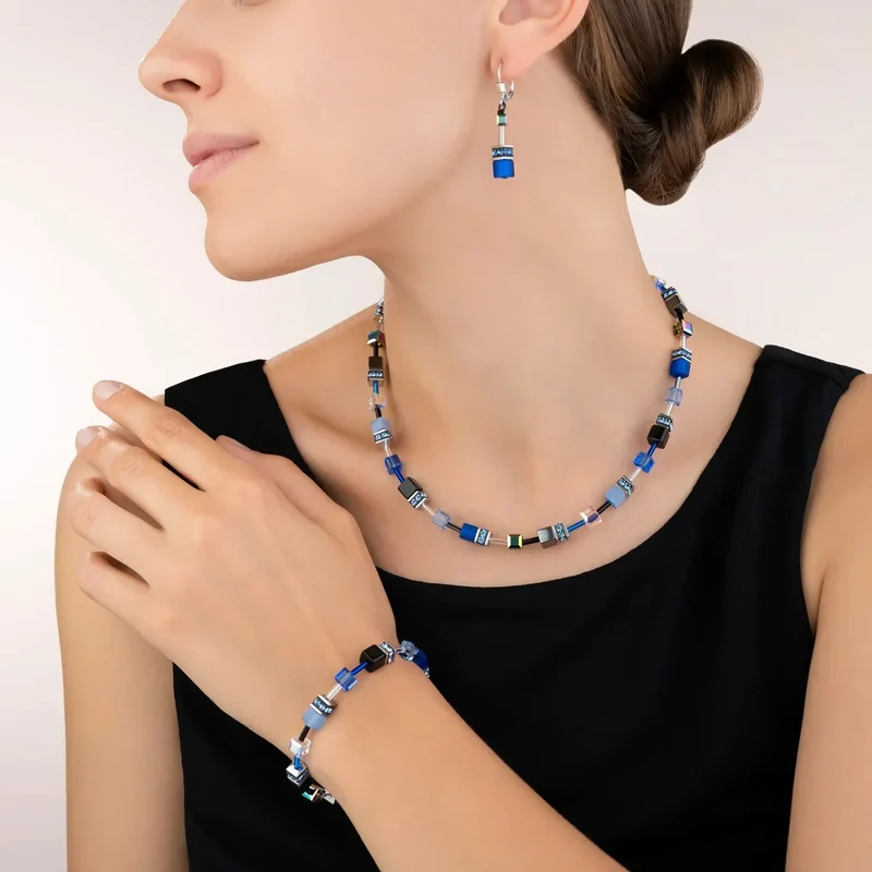 Collection 4014 - Bleu Gris - Collier - Cœur de Lion