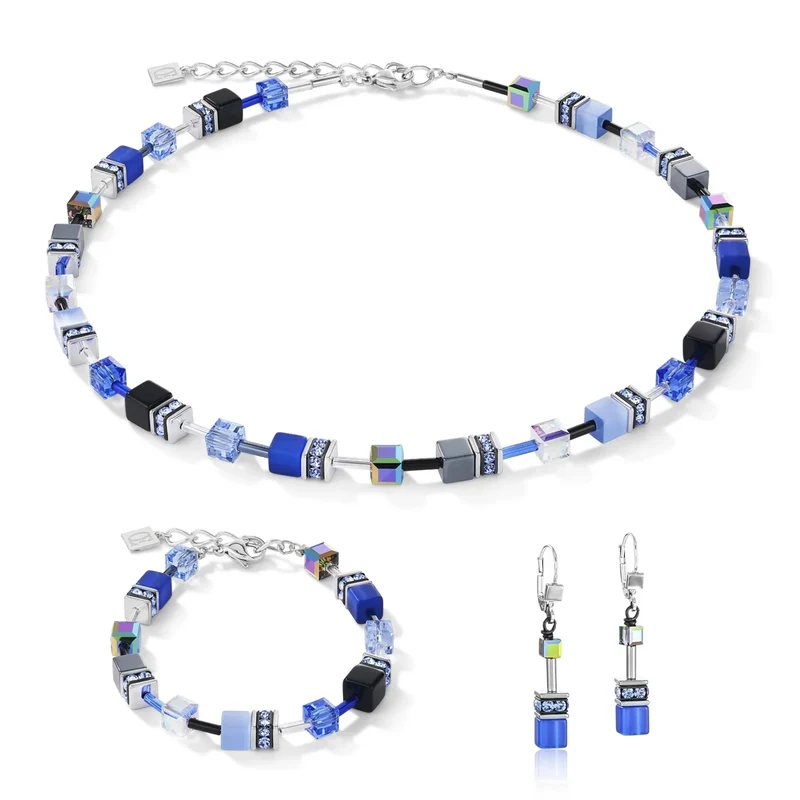 Collection 4014 - Bleu Gris - Collier - Cœur de Lion