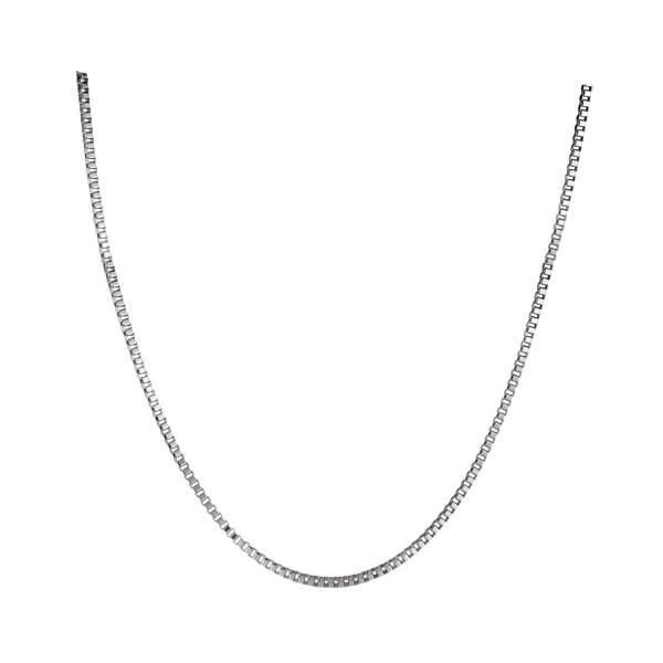 Collier long maille venitienne 50 cm – Acier | Azuline