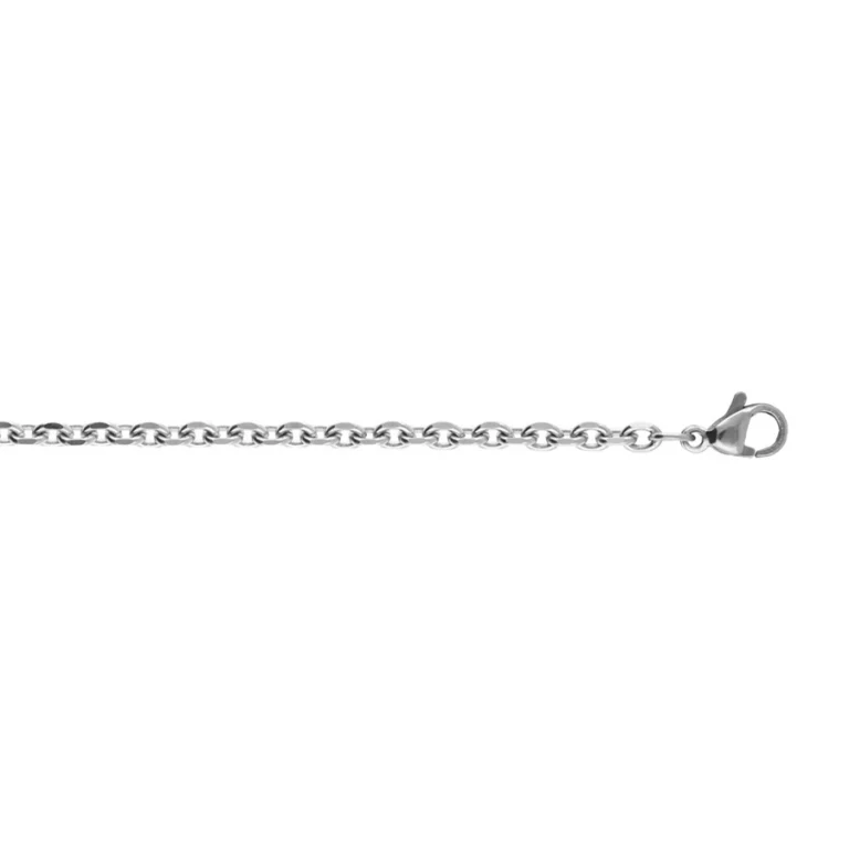 Sautoir maille forçat 70 cm – Acier | Azuline