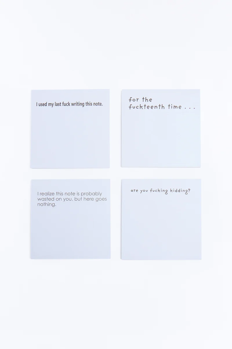 Snappy AF Sticky Notes 4 Pack Set - White