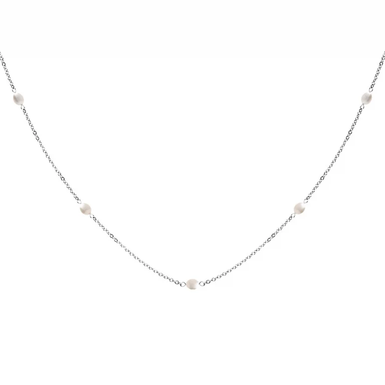Sautoir perle 90 cm – Acier | Azuline