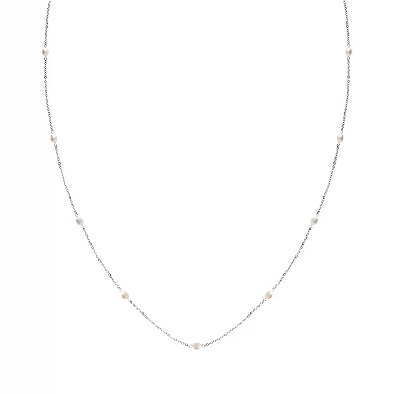 Sautoir perle 90 cm – Acier | Azuline