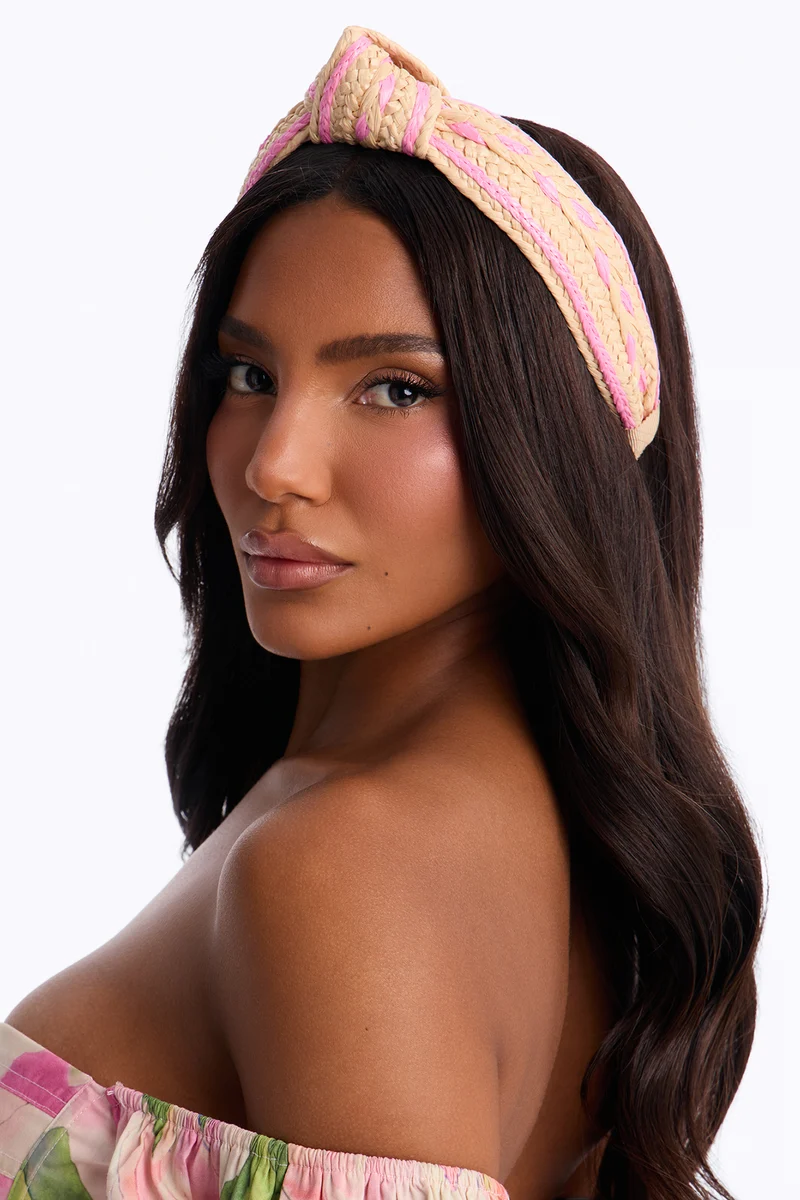 Hamptons Weekend Headband - Pink/combo