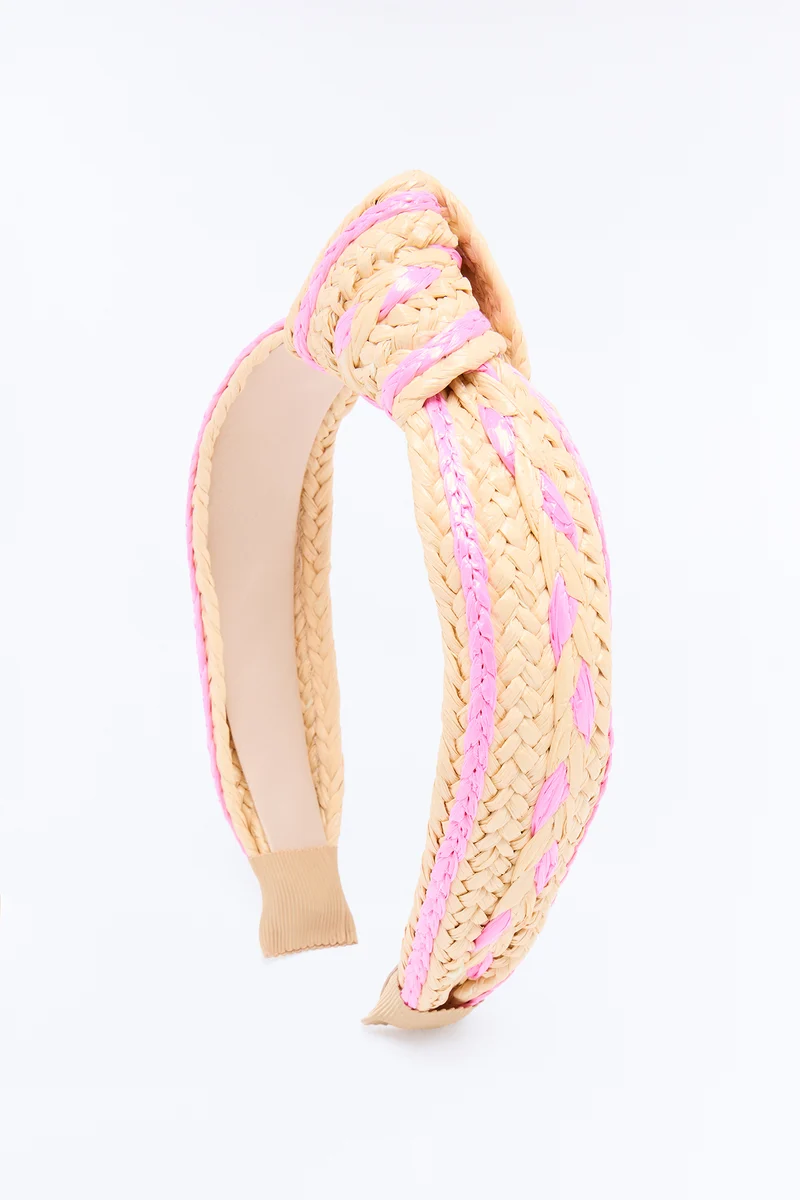 Hamptons Weekend Headband - Pink/combo