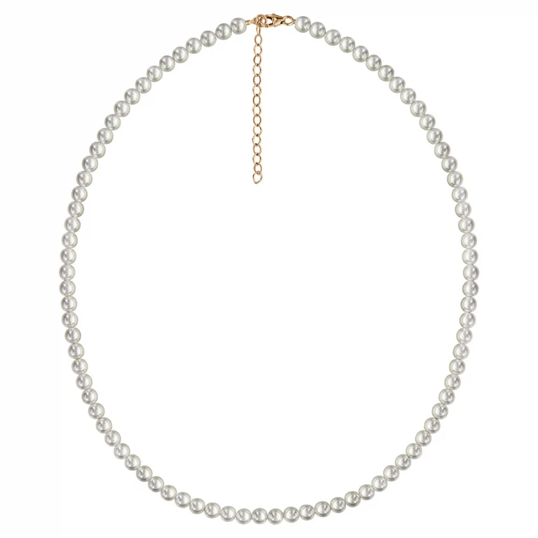 Collier long perles 50 cm – Plaqué or | Azuline