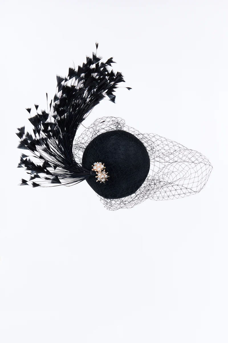 Grand Entrance Fascinator - Black