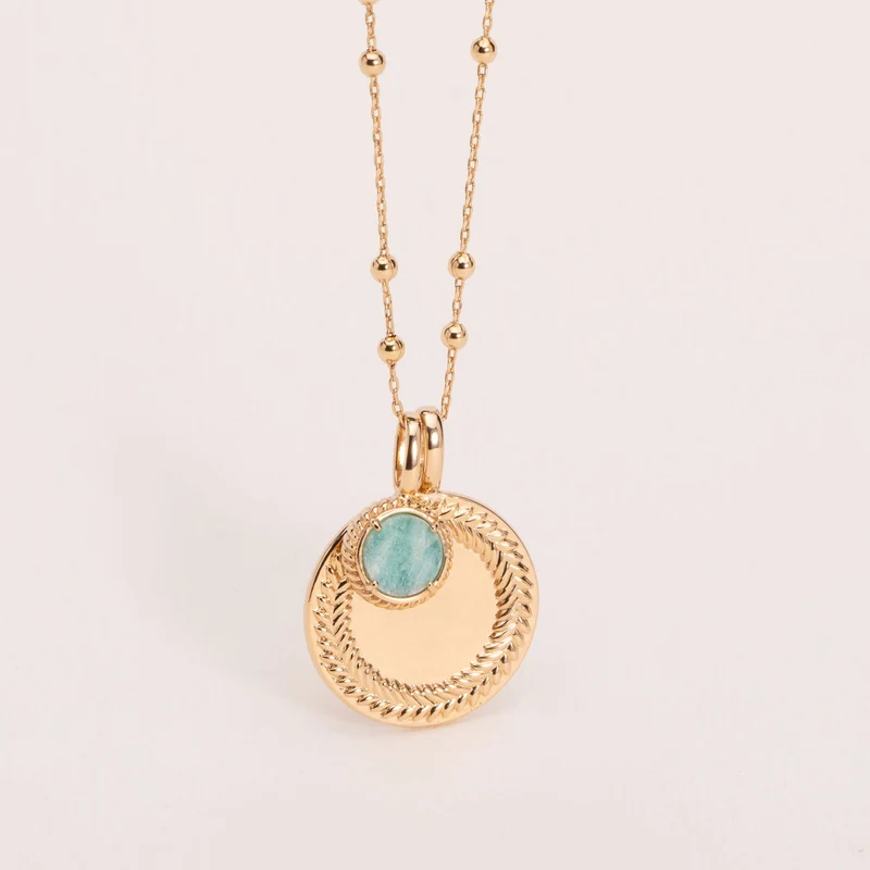 Collier Jade – Plaqué or | Ana & Cha