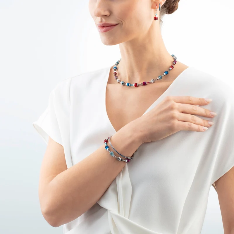 Collection 4413 - Multicolore Argenté - Collier - Cœur de Lion