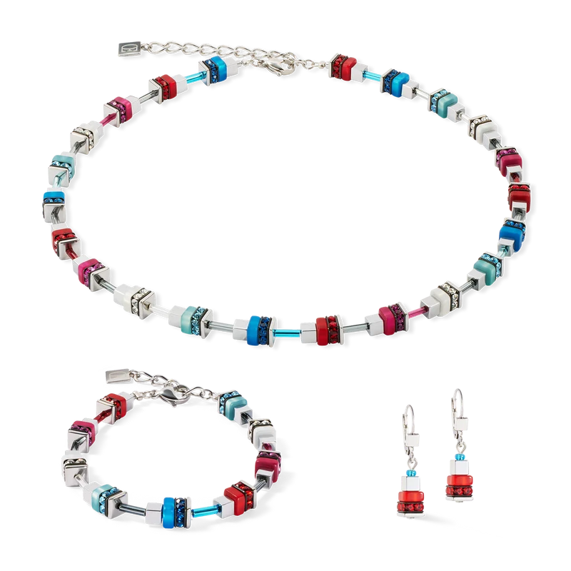 Collection 4413 - Multicolore Argenté - Collier - Cœur de Lion