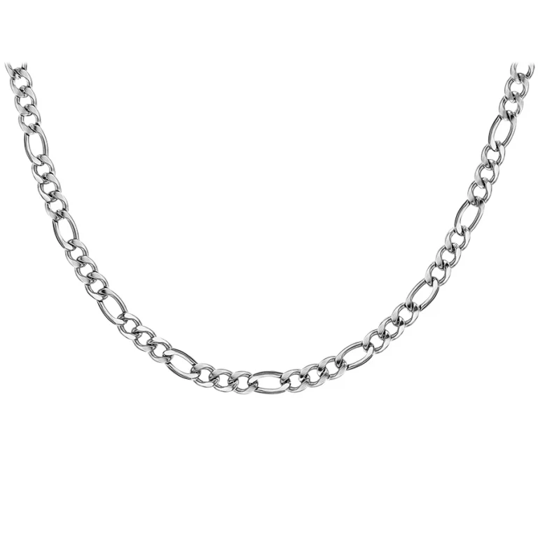 Collier long chainage 1+3 6mm 50 cm – Acier | Azuline